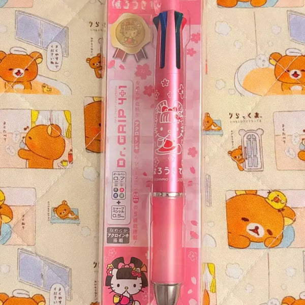 [BUNJANG] Hello Kitty Cherry Blossom Edition Multi-Pen / 벚꽃 키티 멀티펜 4&1