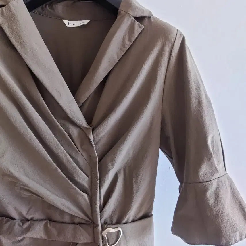 [BUNJANG] EIGHTH SHELL Dress Khaki / 잇미샤 원피스 카키