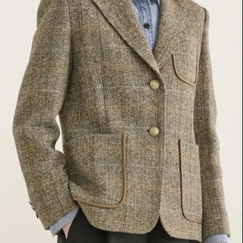 [BUNJANG] The Cashmere Check Pattern Jacket / 더캐시미어 자켓