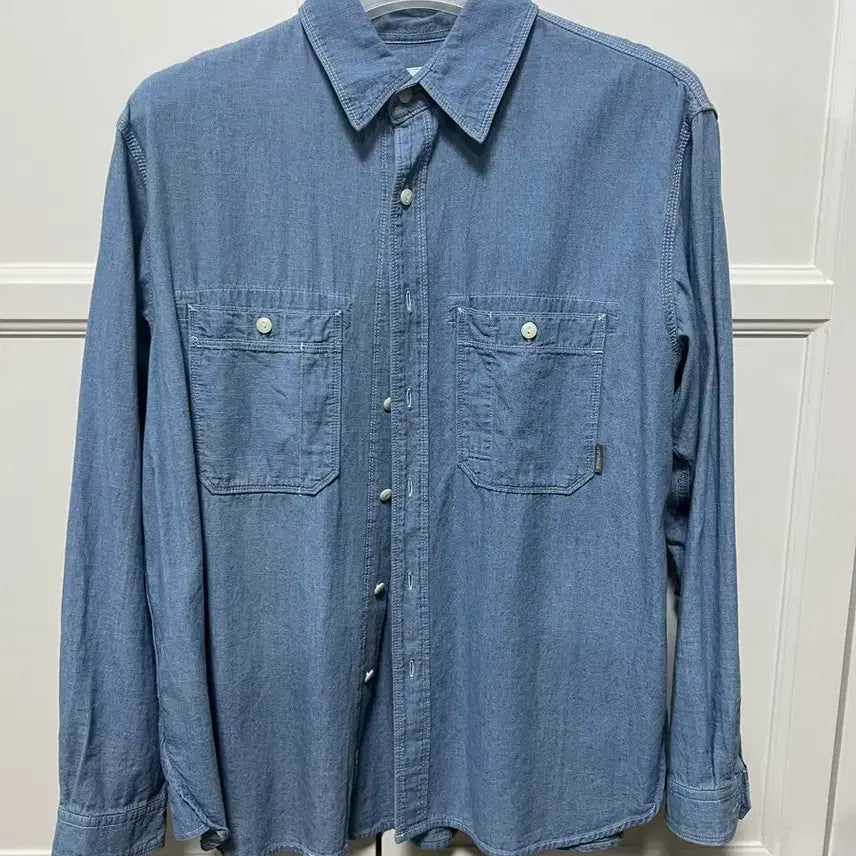 [BUNJANG] Espionage Chambray Work Shirt M / 에스피오나지 샴브레이 셔츠