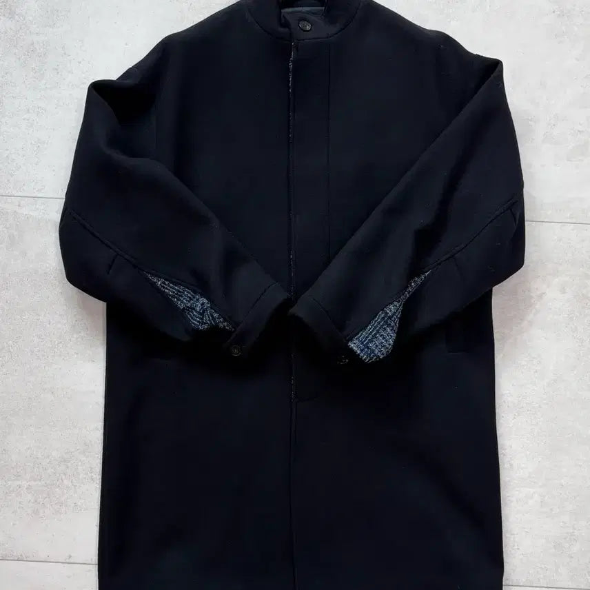 [BUNJANG] VCC x Sustain Supply Wool Coat Size 1 Navy / 반츠x서스테인 서플라이울코트 1사이즈