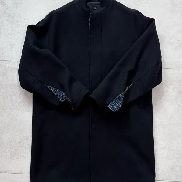 [BUNJANG] VCC x Sustain Supply Wool Coat Size 1 Navy / 반츠x서스테인 서플라이울코트 1사이즈
