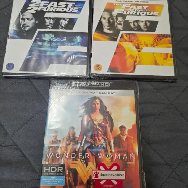 [BUNJANG] Fast & Furious 2 4K UHD Blu-ray & Wonder Woman 4K UHD Blu-ray (Sealed) / 분노의 질주 2 4K UHD 블루레이 / 원더우먼 4K UHD 블루레이 미개봉