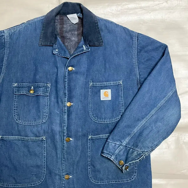 [BUNJANG] Carhartt 8LC Denim Chore Jacket - Size L / 칼하트 초어자켓 8LC 데님 L