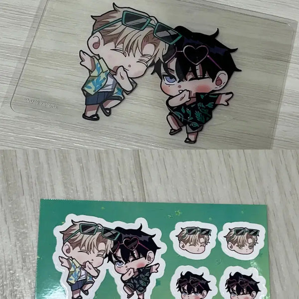 [BUNJANG] Flashlight Pla Thailand Transparent Photocard Sticker Bundle Set / 플래시라이트 플라 태국 투명 포카 스티커 일괄 판매