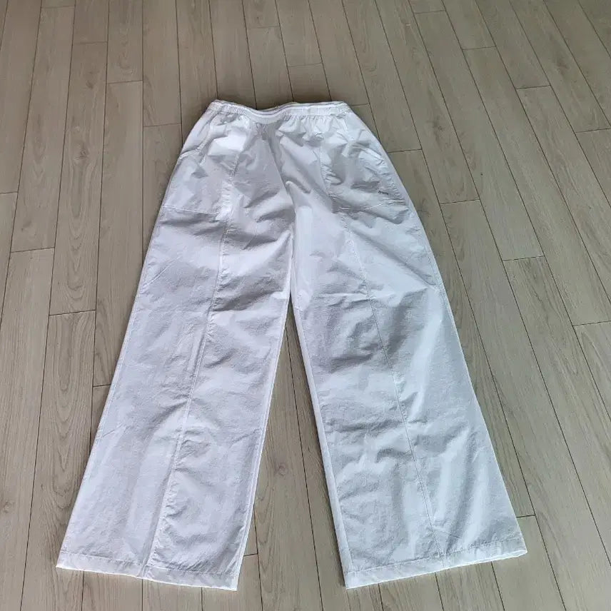 [BUNJANG] White Wide Leg Pants - Size M / 새제품 화이트 와이드 팬츠