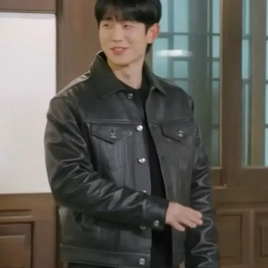 [BUNJANG] Dope Jason Western Mood Lambskin Leather Trucker Jacket / [M] 도프제이슨 웨스턴 무드 램스킨 양가죽 트러커 레더 자켓