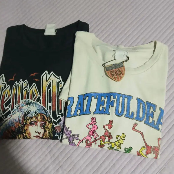 [BUNJANG] Madeone Grateful Dead & Metallica T-Shirts (Set of 2) / 메이드원 그레이티플데드 티셔츠 외 1장