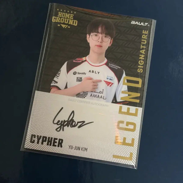 [BUNJANG] T1 Faker Homeground Trading Card Signed / T1 티원 홈그 트레이딩 레전드 시그니처 클라우드 싸인 팝니다