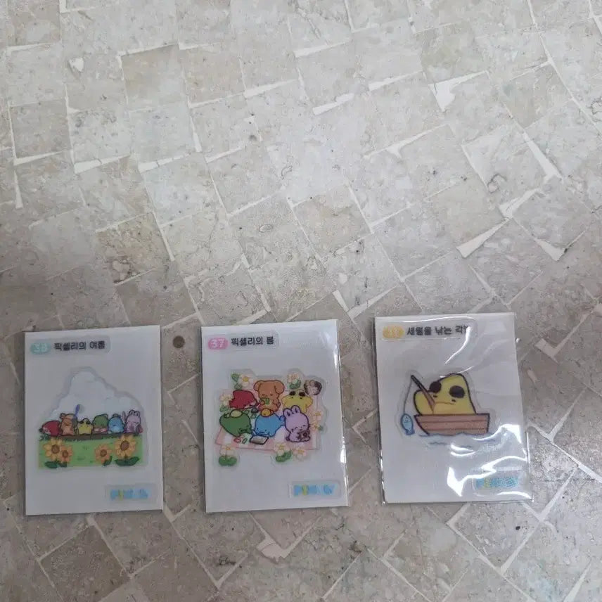 [BUNJANG] Pixelie Stick Decals Bundle Set / 급처) 픽셀리 띠부실 팝니다 ( 일괄 ) ( 픽셀리 굿즈 )