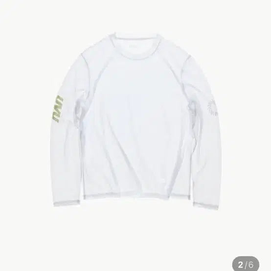 [BUNJANG] UVU Long Mesh Running Top T-Shirt White XS / UVU 롱 메쉬 러닝탑 티셔츠 화이트 xs