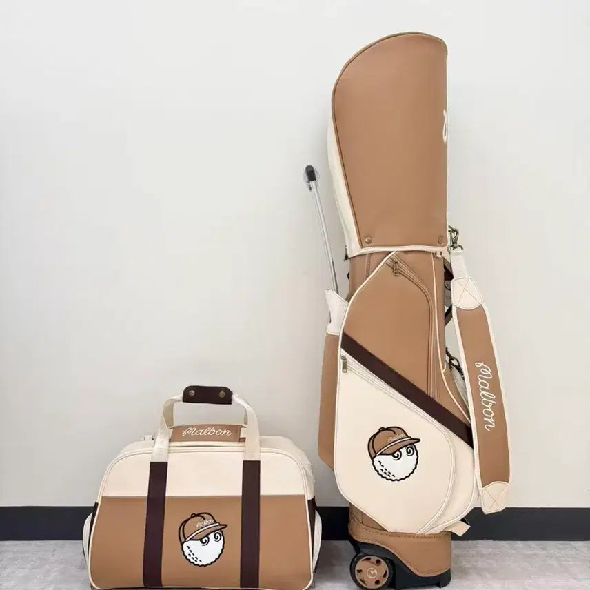 [BUNJANG] Malbon Trolley Caddy Bag + Boston Bag Set / (당일배송가능) 말본 트롤리 캐디백+보스턴백 -새제품