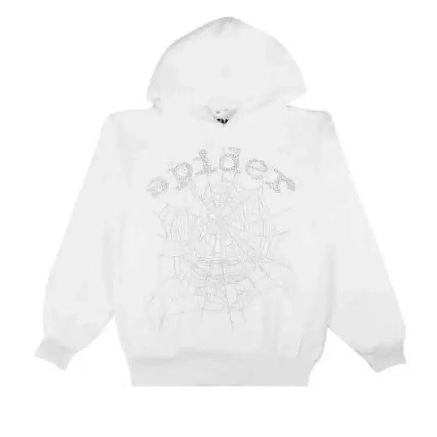 [BUNJANG] Sp5der White Logo Hoodie / 스파이더(sp5der)후드티