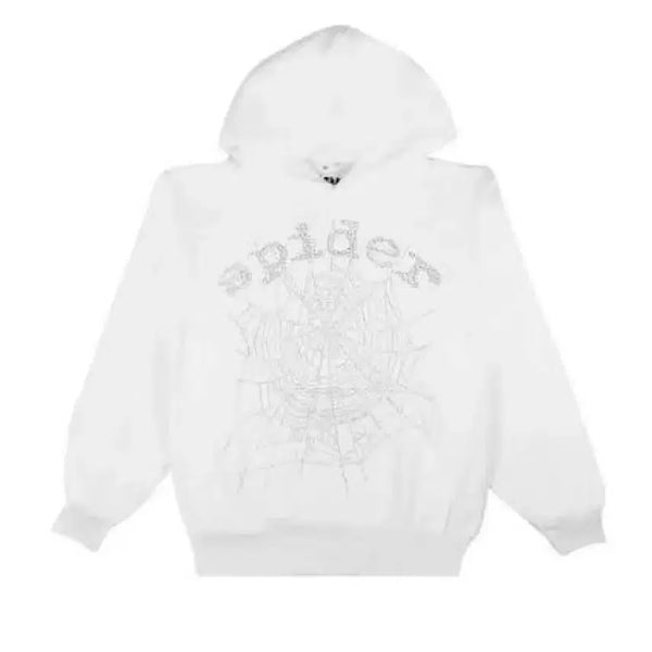 [BUNJANG] Sp5der White Logo Hoodie / 스파이더(sp5der)후드티