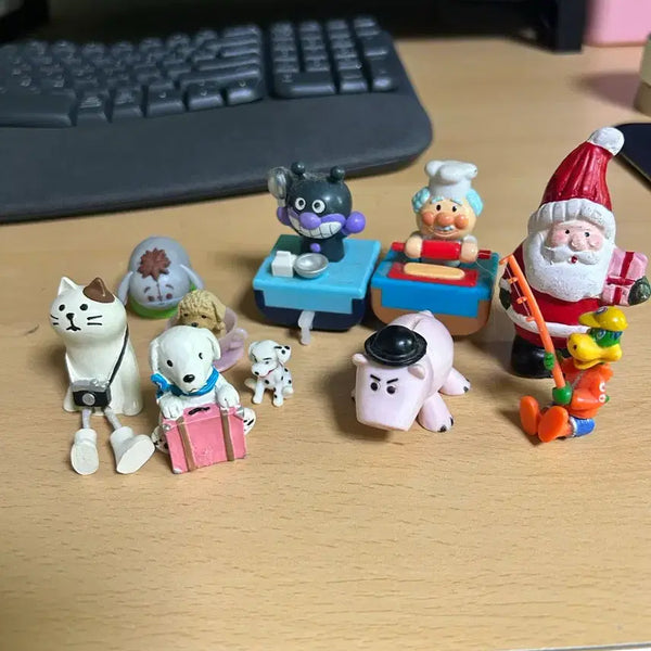 [BUNJANG] Santa Claus & Anpanman Character Figure Set / 산타클로스 앙팡맨 캐릭터 피규어 세트