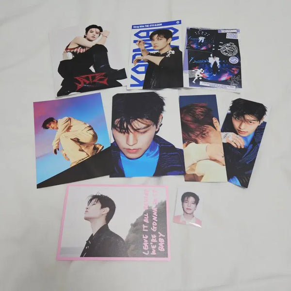 [BUNJANG] Stray Kids Seungmin Merchandise Bundle Set Postcard Poster Ticket Photocard Accordion / 스트레이키즈 승민 지류 굿즈 엠디 엽서 포스터 티켓 증사 증명사진 포카 아코디언 에이트 ate 카르마 karma 두잇 do it