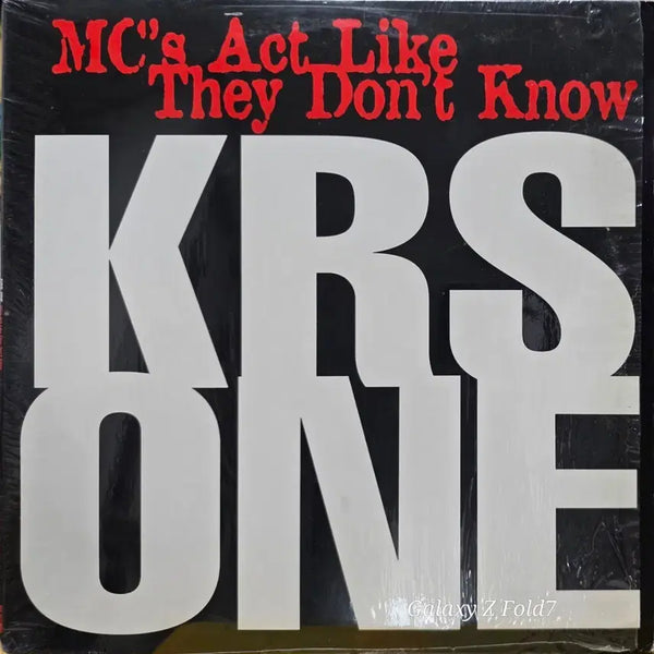 [BUNJANG] KRS-ONE Mc's Act Like They Don't Know LP Vinyl Record / BA-686. KRS-ONE. Mc's act like. LP 음반.