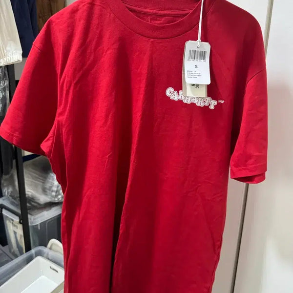 [BUNJANG] Carhartt T-Shirt Red S/M / 칼하트 반팔티 레드 S