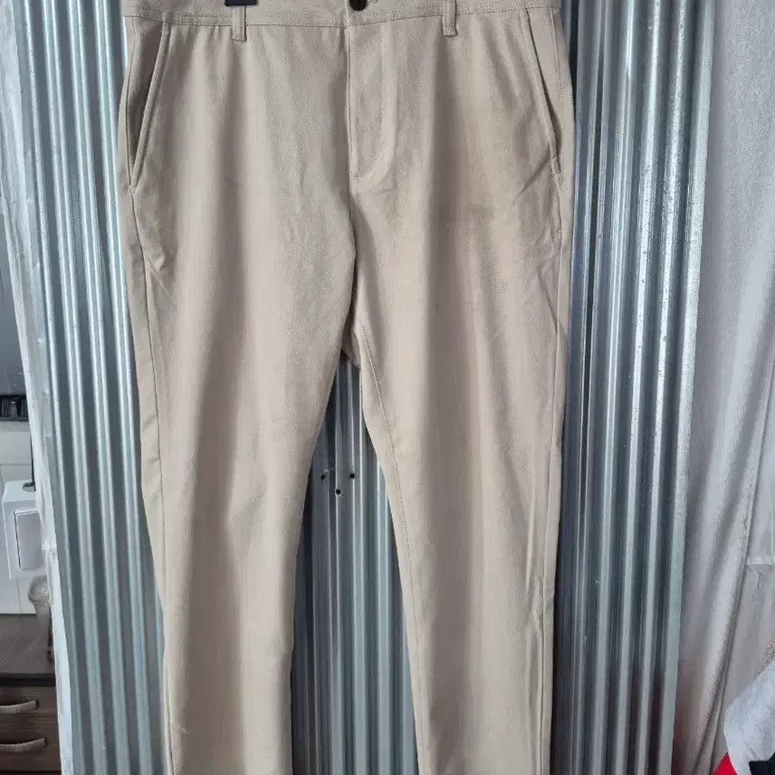 [BUNJANG] Zara Men's Beige Cotton Pants Size 34 / 34 자라 남성 베이지색 면바지