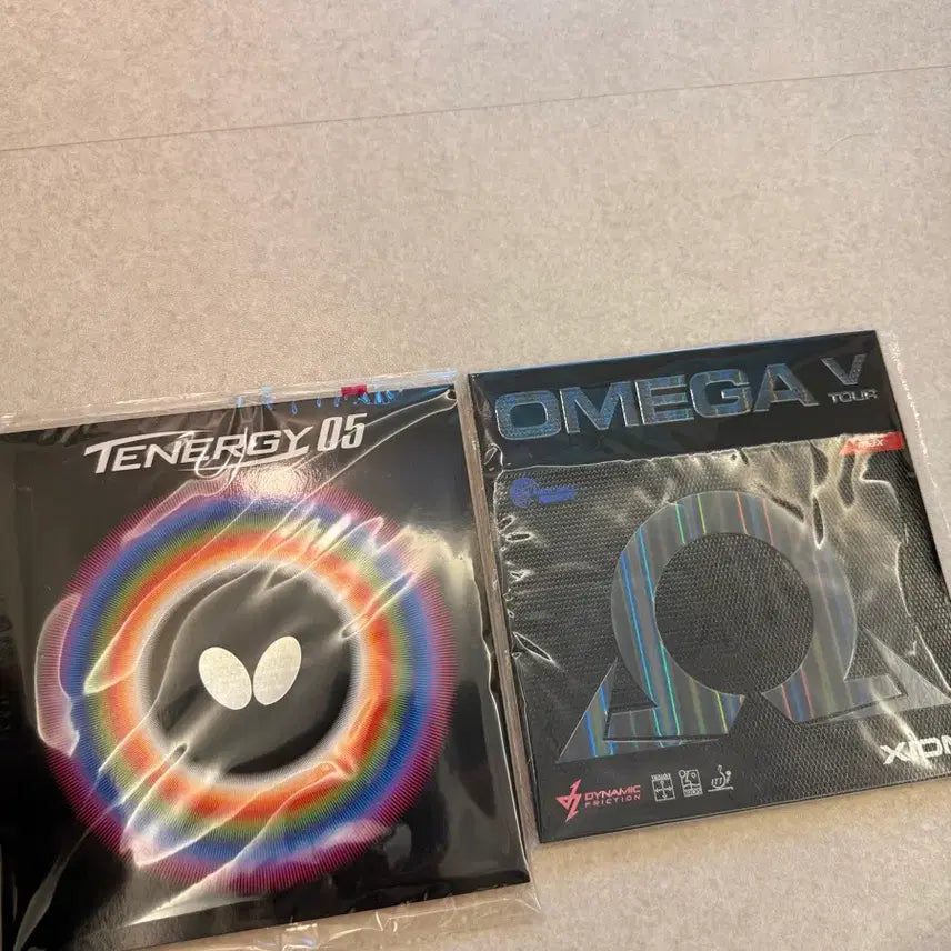[BUNJANG] Tenergy 05 & Omega 5 Tour Table Tennis Rubber (Red) / 테너지05, 오메가5투어 탁구러버