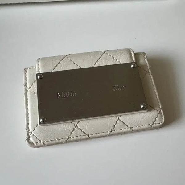[BUNJANG] Matinkim Quilting Accordion Wallet White / 마뗑킴 퀼팅 아코디언 지갑 화이트
