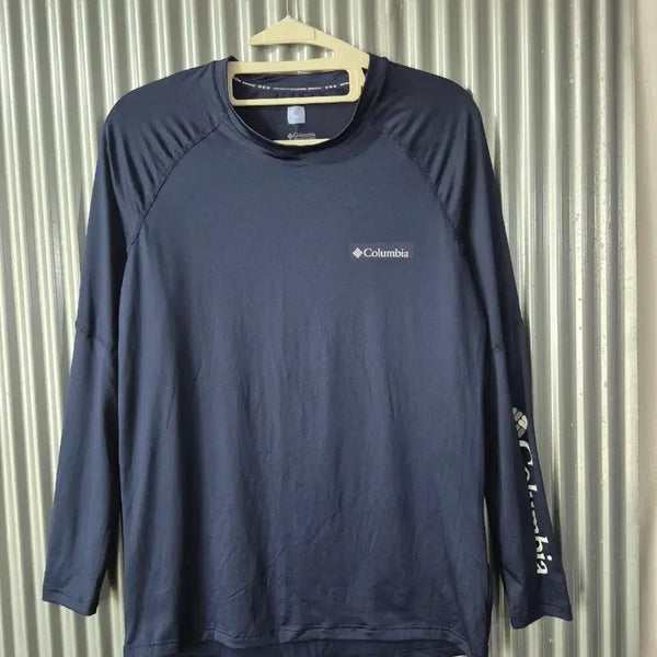 [BUNJANG] Columbia Men's Long Sleeve Functional T-Shirt Navy / S 컬럼비아 남성 기능성 긴팔 티셔츠 네이비