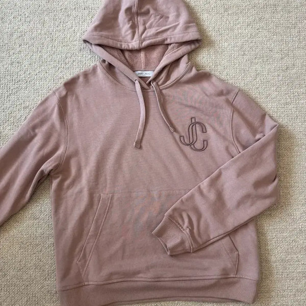 [BUNJANG] Jimmy Choo JC Logo Hoodie Pink Size M / 지미추 후드티 핑크 M사이즈