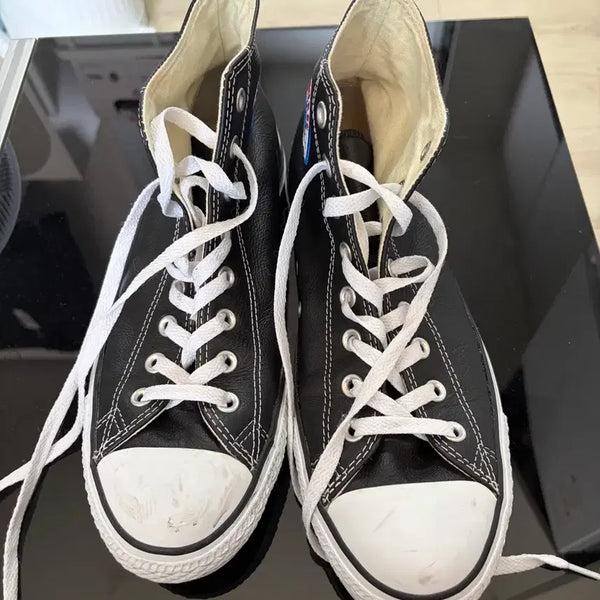 [BUNJANG] Converse Chuck Taylor All Star High Leather "iRobot" Black / 컨버스 레더 아이로봇 척 테일러 올스타 하이 블랙