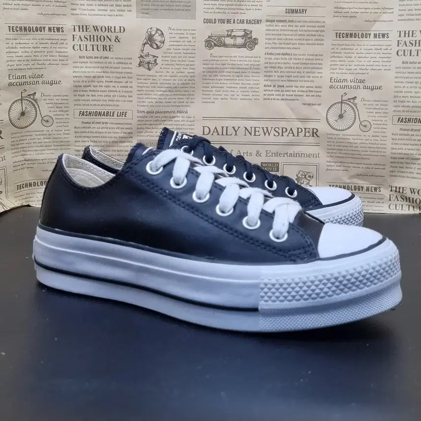 [BUNJANG] Converse Chuck Taylor Lift Leather Sneakers / 컨버스 척테일러 리프트 레더 스니커즈 245