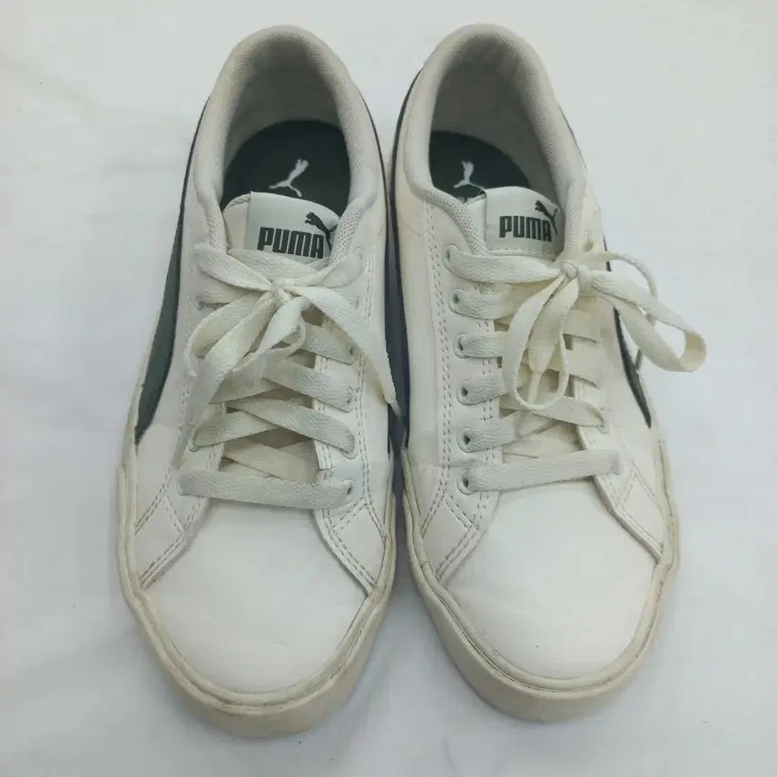 [BUNJANG] Puma Sneakers 230mm White/Green / 푸마 스니커즈 230mm 화이트/그린