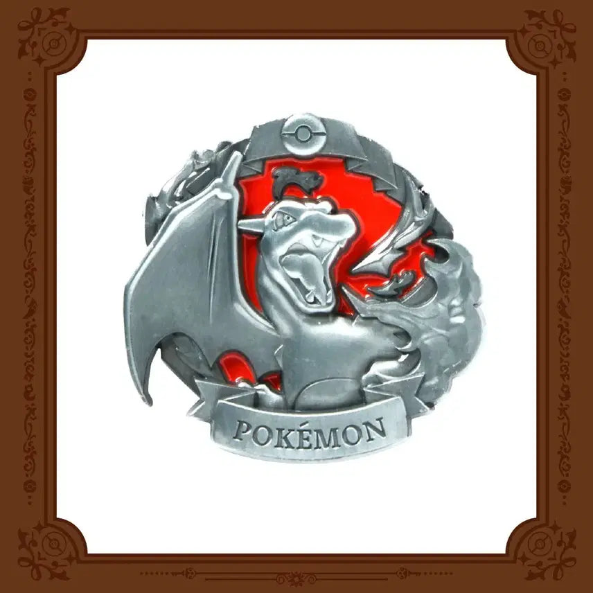 [BUNJANG] Pokemon Store ETERNAL ANTIQUE METAL Pin Badge (Charizard) / 포켓몬 스토어 ETERNAL ANTIQUE METAL 핀뱃지(리자몽)