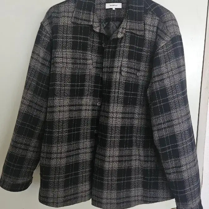 [BUNJANG] Beanpole Men's Quilted Check Padding Shirt Ash XL / 빈폴 멘 체크 패딩 셔츠 애쉬