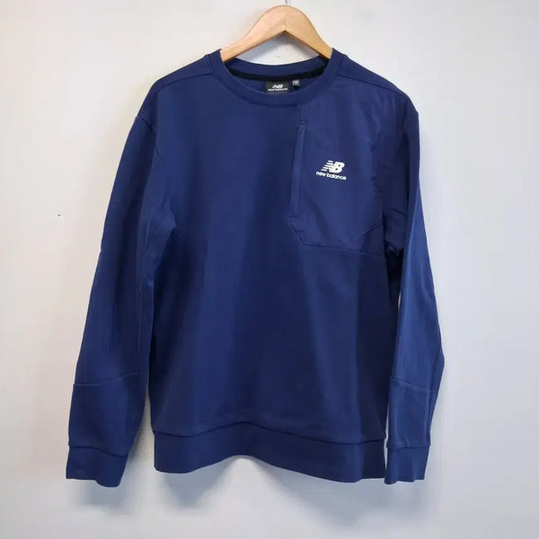 [BUNJANG] New Balance Navy Crewneck Sweatshirt Size L (100) / 뉴발란스 네이비 맨투맨 L (100)