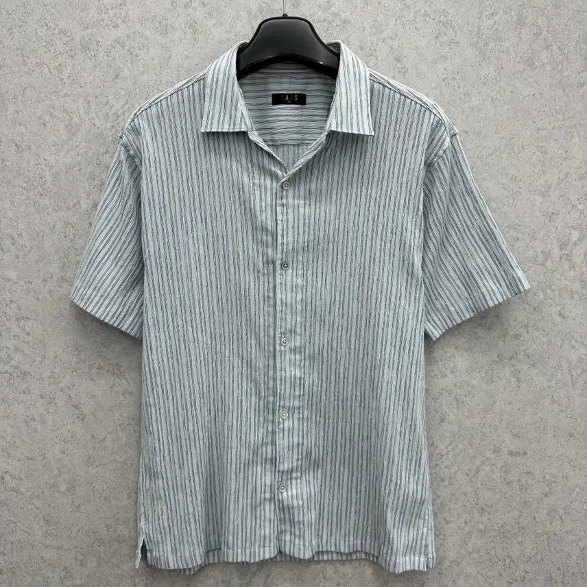[BUNJANG] Daks Men's Spandex Short-Sleeve Shirt / 110 닥스 남자 오픈카라 스판 반팔 셔츠
