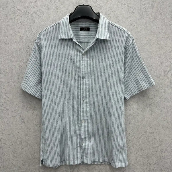 [BUNJANG] Daks Men's Spandex Short-Sleeve Shirt / 110 닥스 남자 오픈카라 스판 반팔 셔츠