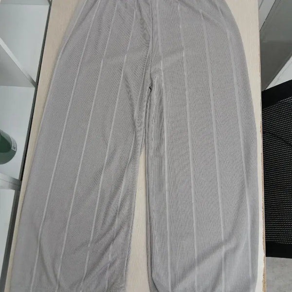 [BUNJANG] Wrinkled Wide Pants Free Size / 새거)주름 통바지,프리. 택있음