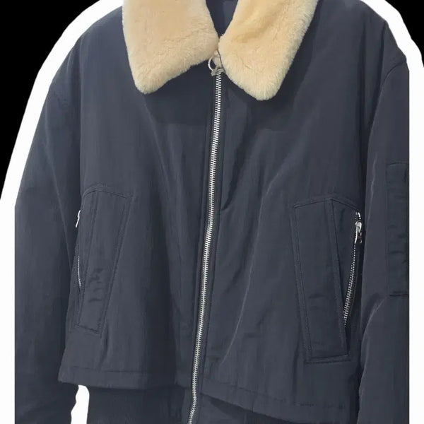 [BUNJANG] Solid Homme Down Bomber Jacket Set Black / 솔리드옴므 다운보머 재킷세트 블랙 46, 48
