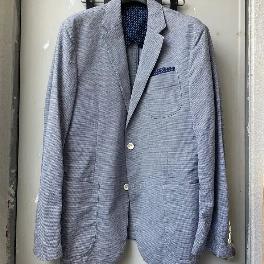 [BUNJANG] Hazzys Slim Fit Check Jacket / 헤지스 체크 자켓