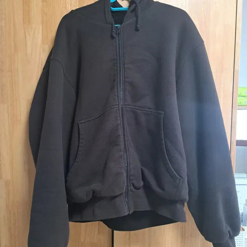 [BUNJANG] S Season 5 Sherpa Zip-Up Hoodie / [ S ] 이지시즌5 쉐르파 집업후드