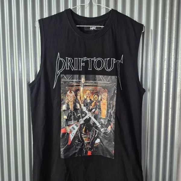 [BUNJANG] Drift Out Sleeveless T-Shirt (Black) / M 드리프트아웃 민소매 티