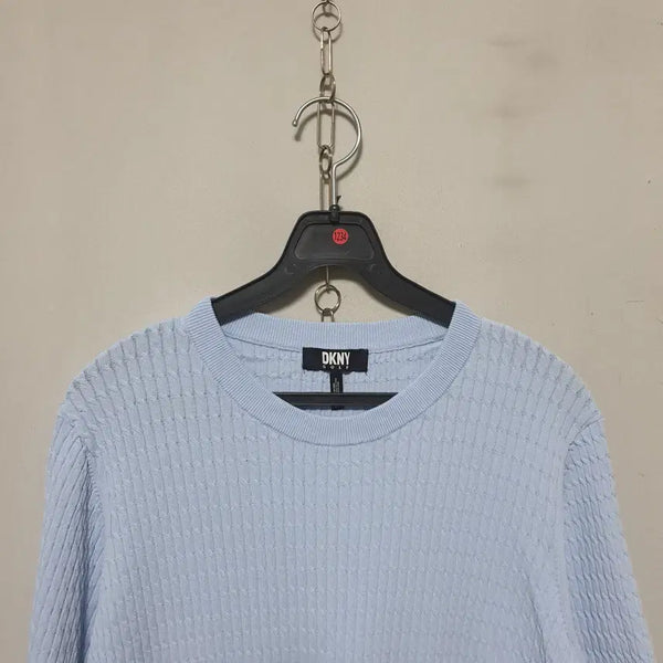 [BUNJANG] DKNY Women's Short Sleeve Golf Knit T-Shirt (Sky Blue) / 1234) DKNY 여성 골프 반팔 니트티셔츠 M