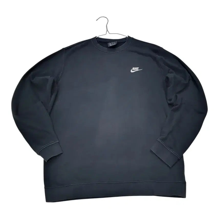 [BUNJANG] Nike Basic Logo Black Sweatshirt XL / <만원빈티지> 나이키 베이직 로고 블랙 맨투맨 XL