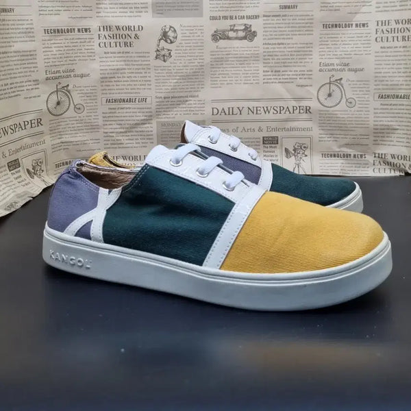 [BUNJANG] Kangol Patchwork Sneakers 260 / 캉골 패치워크 스니커즈 260