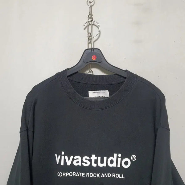 [BUNJANG] Vivastudio Men's Sweatshirt Black L / 1241) 비바스튜디오 남성 맨투맨 L