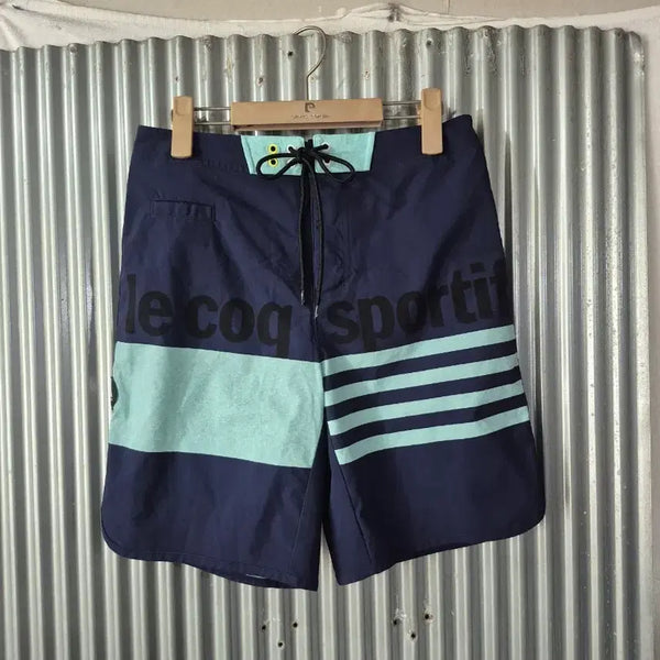 [BUNJANG] Le Coq Sportif Men's Swim Shorts Navy M / M 르꼬끄 스포르티브 남성 수영복 반바지 네이비