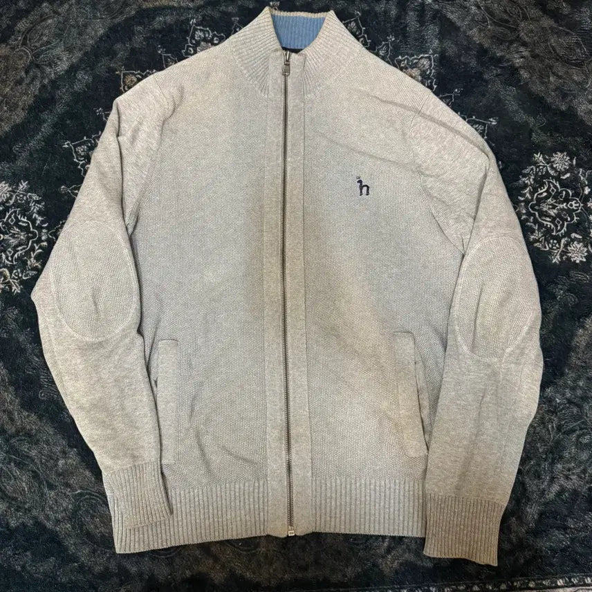 [BUNJANG] Hazzys Knit Zip-Up Gray Size 100 / 헤지스 니트 집업 그레이