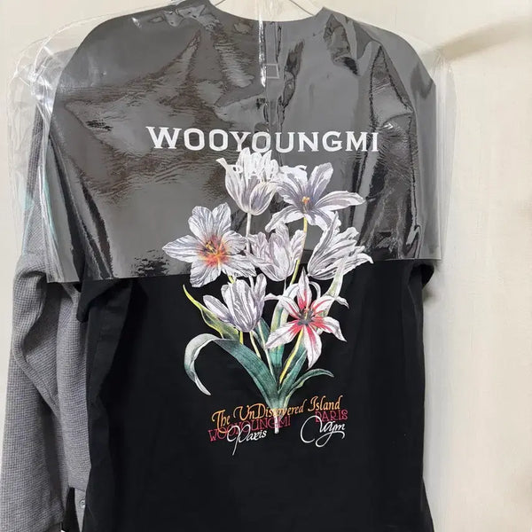 [BUNJANG] Wooyoungmi Flower Short Sleeve T-Shirt (Size 46) / (24ss/46) 우영미 플라워 반팔 티셔츠