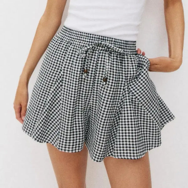 [BUNJANG] Check Skirt Pants / 체크 스커트 팬츠 새상품(오늘만 판매)