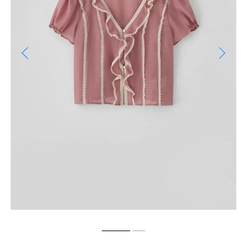 [BUNJANG] T/T Eve Ruffle Blouse - Pink / T/T Eve ruffle blouse 타낫