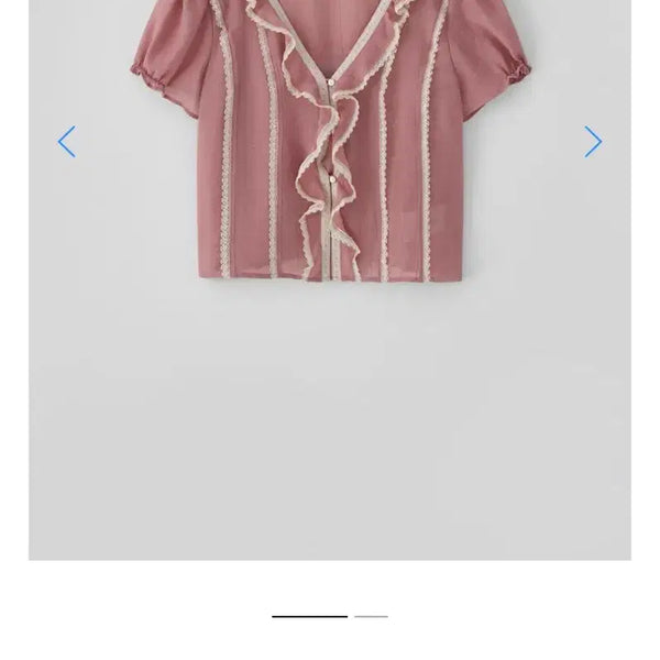 [BUNJANG] T/T Eve Ruffle Blouse - Pink / T/T Eve ruffle blouse 타낫